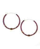 Bronzed Hoops Mauve Mocha - miamidrugpossession