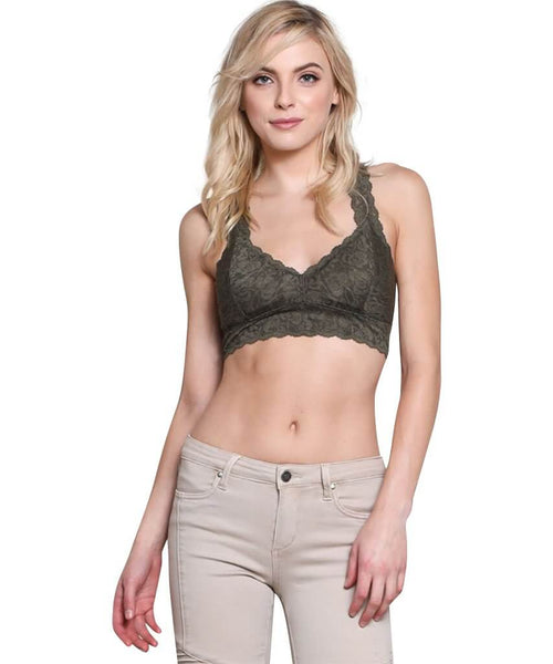 Brooke Padded Racerback, Olive - clearpathherbicide