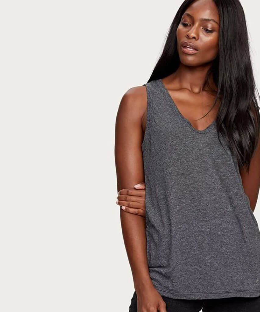 Brooklyn U Neck Tank Black - Restocked - miamidrugpossession