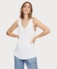 Brooklyn U Neck Tank White - clearpathherbicide