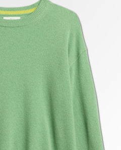 Brynne Cashmere Crewneck Spring Green - clearpathherbicide