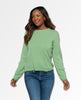 Brynne Cashmere Crewneck Spring Green - clearpathherbicide