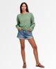 Brynne Cashmere Crewneck Spring Green - miamidrugpossession