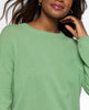 Brynne Cashmere Crewneck Spring Green - miamidrugpossession