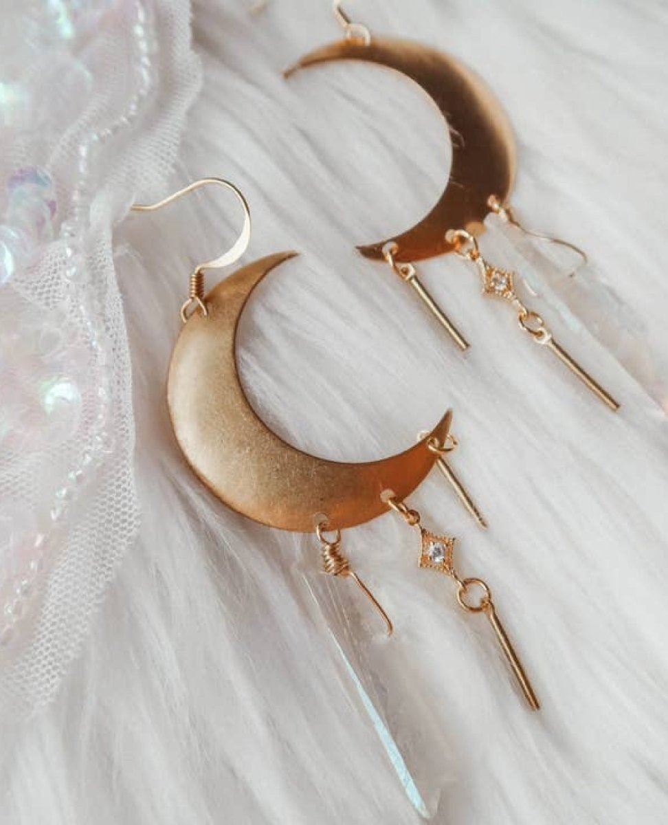 But Darling What If You Fly Earrings Gold - miamidrugpossession