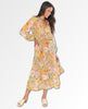 Cait Midi Dress Groovy Blooms - clearpathherbicide