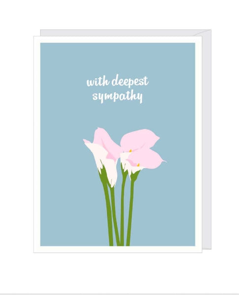 Calla Lily Sympathy Card - clearpathherbicide