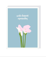 Calla Lily Sympathy Card - miamidrugpossession