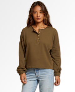 Callan Snap Sweatshirt Lagoon - miamidrugpossession