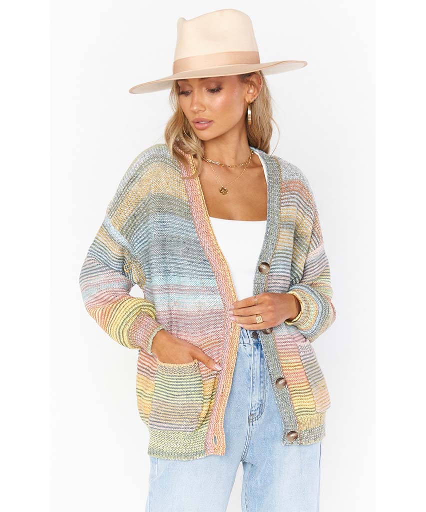 Callie Cardigan Outdoor Ombre Knit - miamidrugpossession