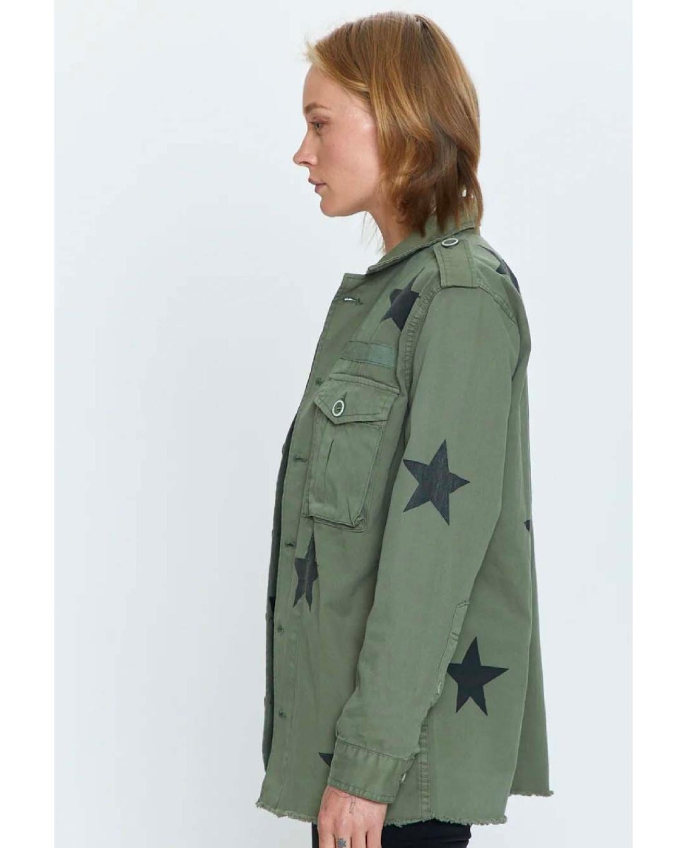 Camilo Military Star Jacket Royal - miamidrugpossession