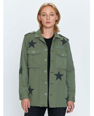 Camilo Military Star Jacket Royal - PINK ARROWS