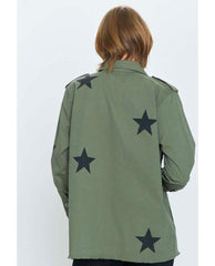 Camilo Military Star Jacket Royal - PINK ARROWS