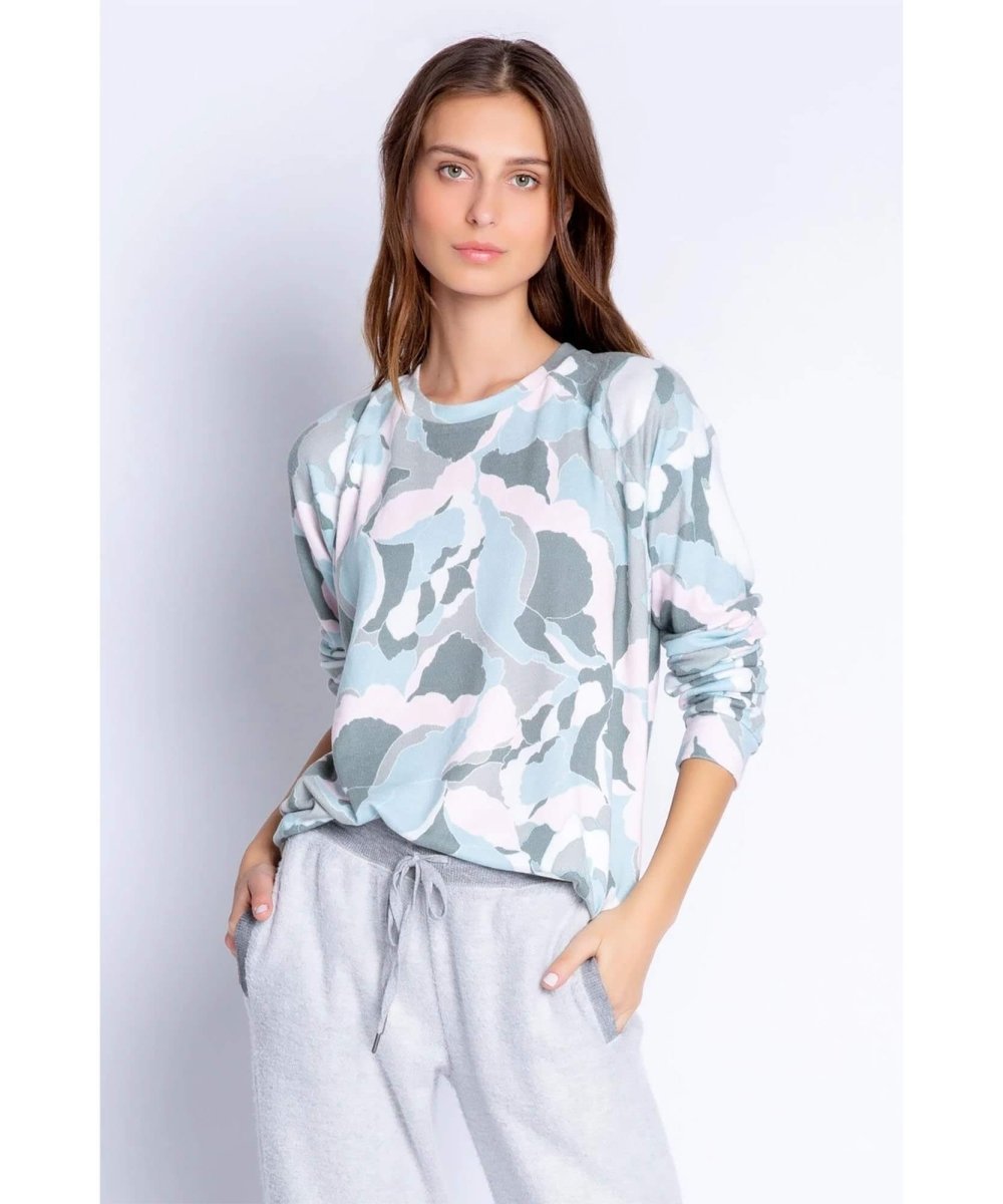 Camo Bloom Crewneck Long Sleeve - miamidrugpossession