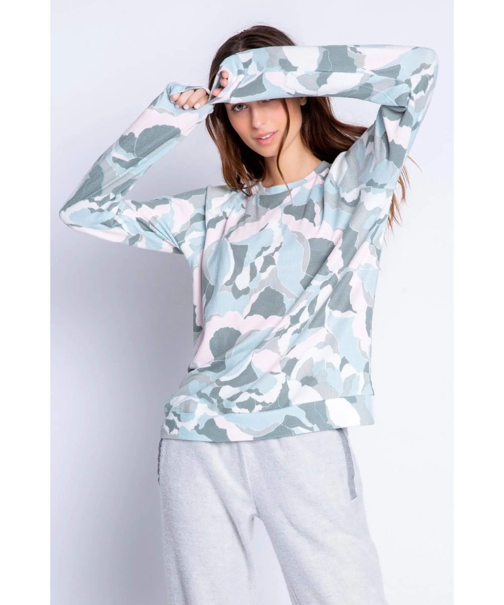 Camo Bloom Crewneck Long Sleeve - miamidrugpossession