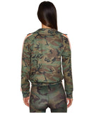 Camo Track Jacket Racing Stripe - miamidrugpossession