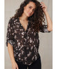 Capri Button Down Nocturne Floral Print - miamidrugpossession