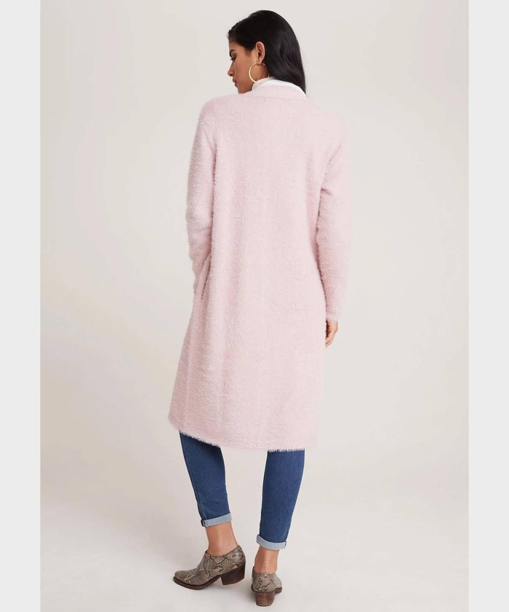 Cardi Coat with Pockets Rose - miamidrugpossession