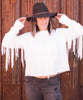 Carlton Crop Fringe Sweater, Alpine Knit - clearpathherbicide