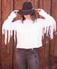 Carlton Crop Fringe Sweater, Alpine Knit - clearpathherbicide