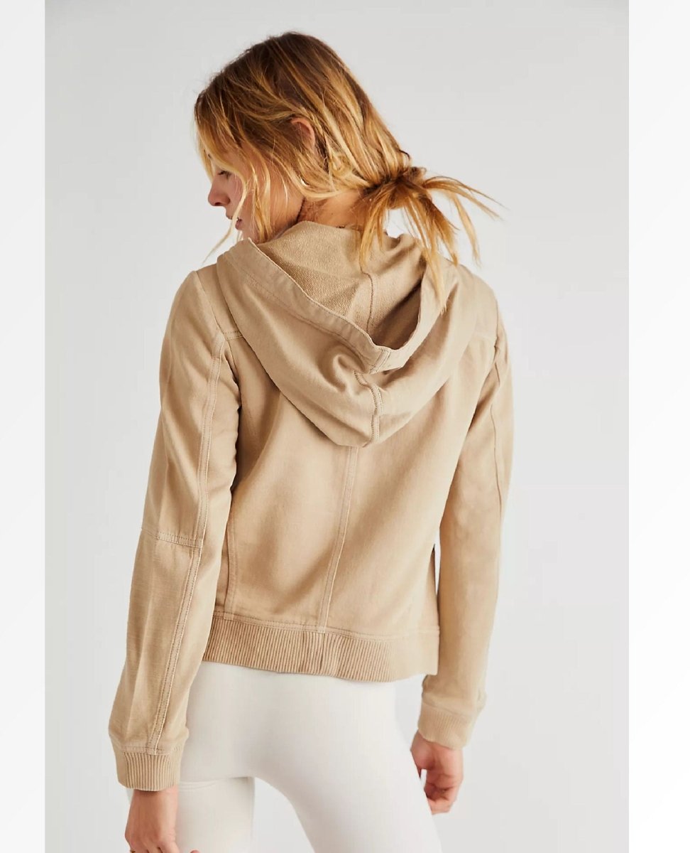 Carmen Moto Jacket Sand - miamidrugpossession