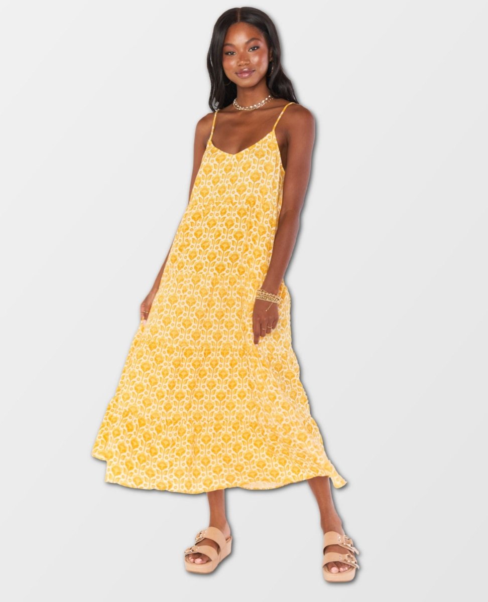 Caroline Maxi Dress Golden Fields - clearpathherbicide