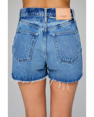 Cary Distressed Denim Hi Cut - Offs - PINK ARROWS