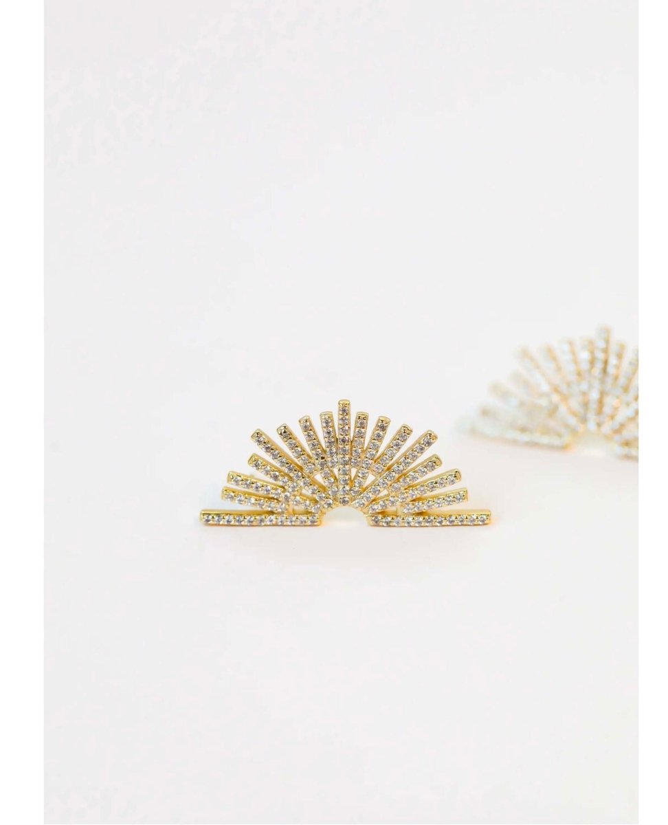 Celestial Sunburst Modern Earring - miamidrugpossession