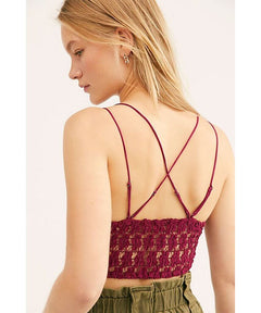 Celine Velvet Bralette Mullberry - miamidrugpossession