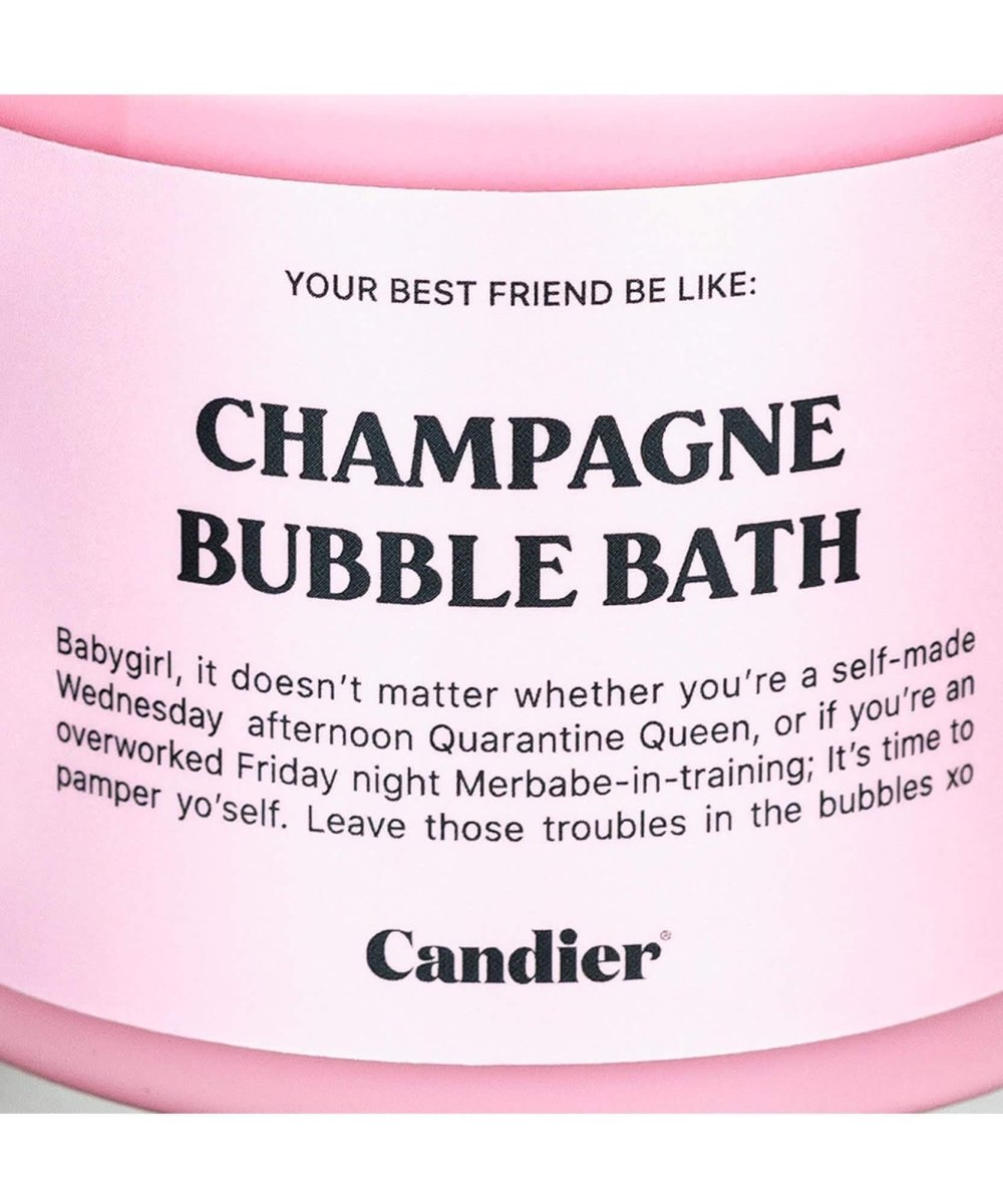 Champagne Bubble Bath Candle - miamidrugpossession