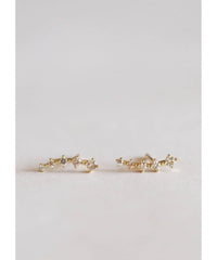 Champagne Crawler Earrings - PINK ARROWS