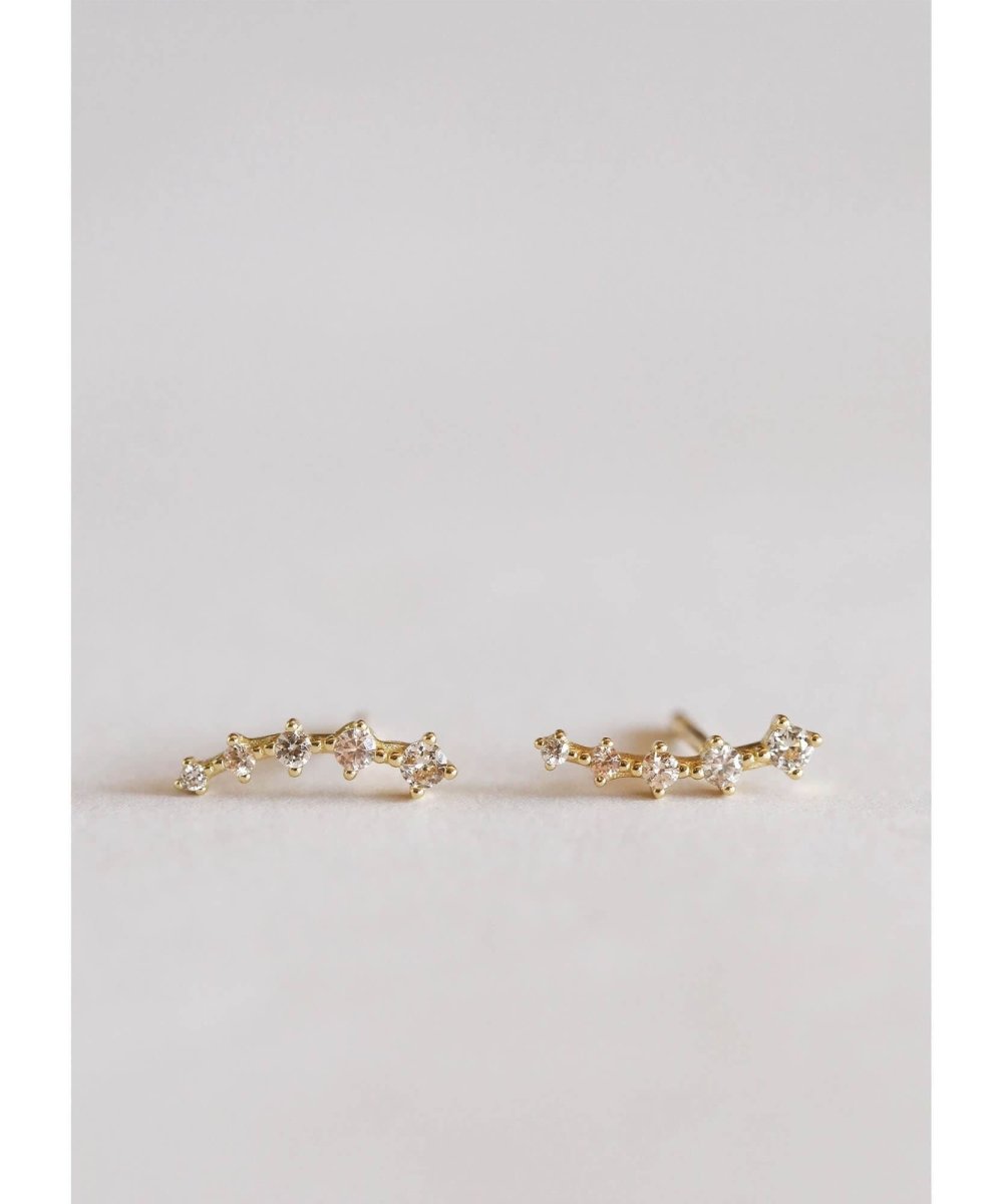 Champagne Crawler Earrings - miamidrugpossession