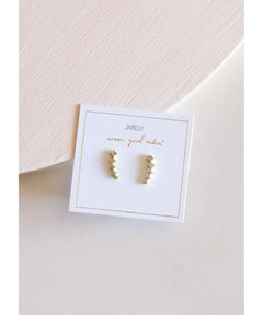 Champagne Crawler Earrings - PINK ARROWS