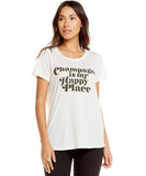 Champagne Happy Place Tee - clearpathherbicide