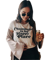 Champagne Happy Place Tee - clearpathherbicide