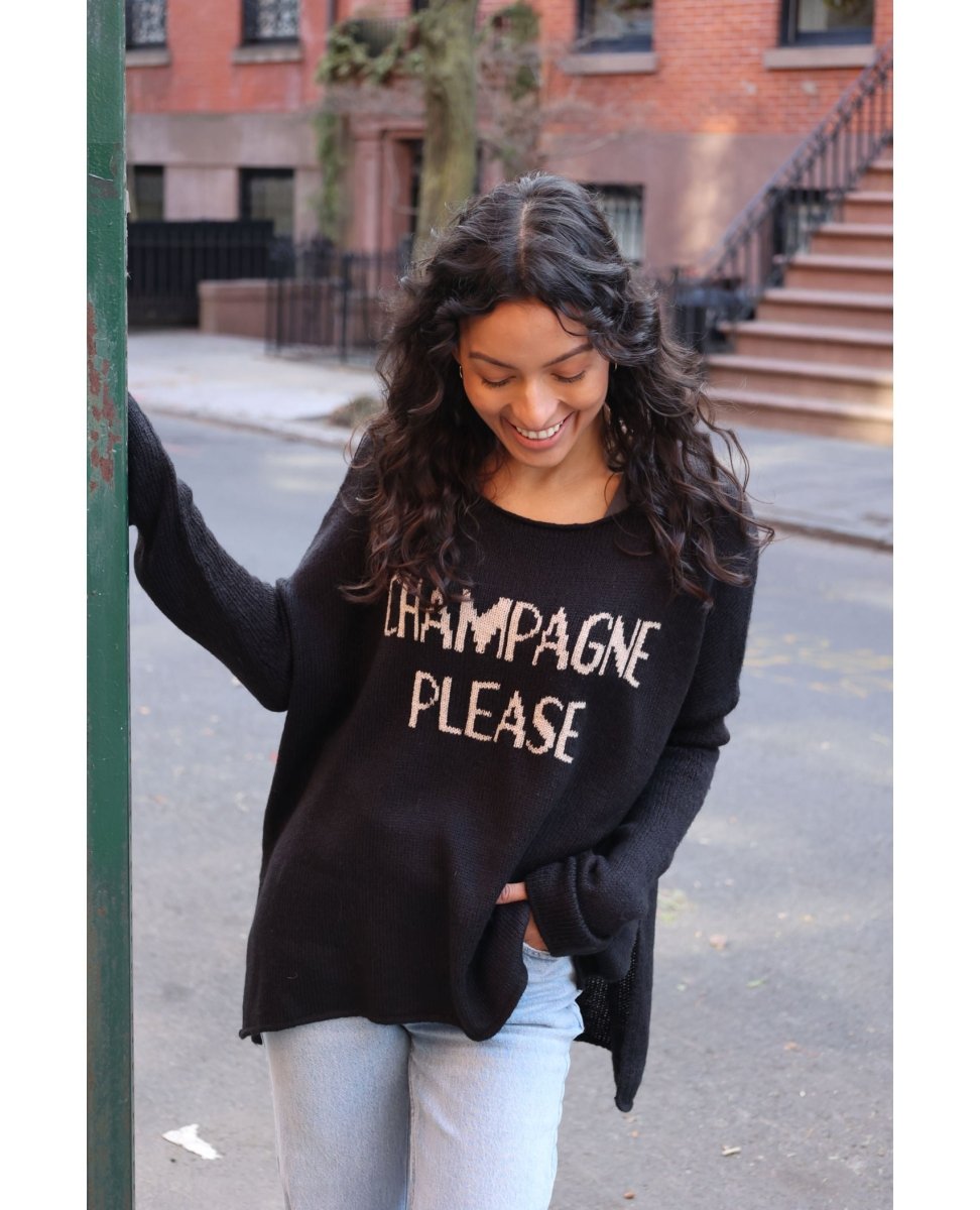 Champagne Please Black - miamidrugpossession