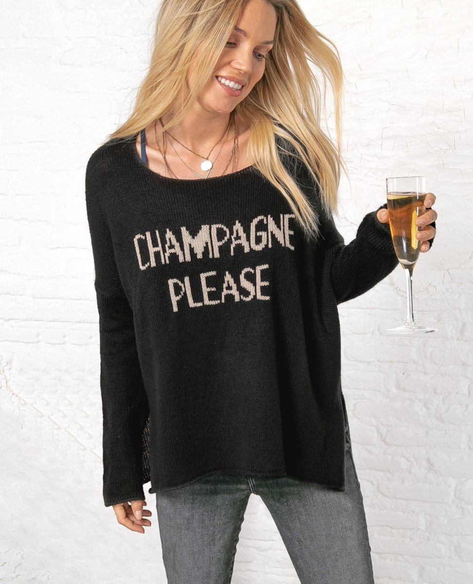 Champagne Please Black - miamidrugpossession