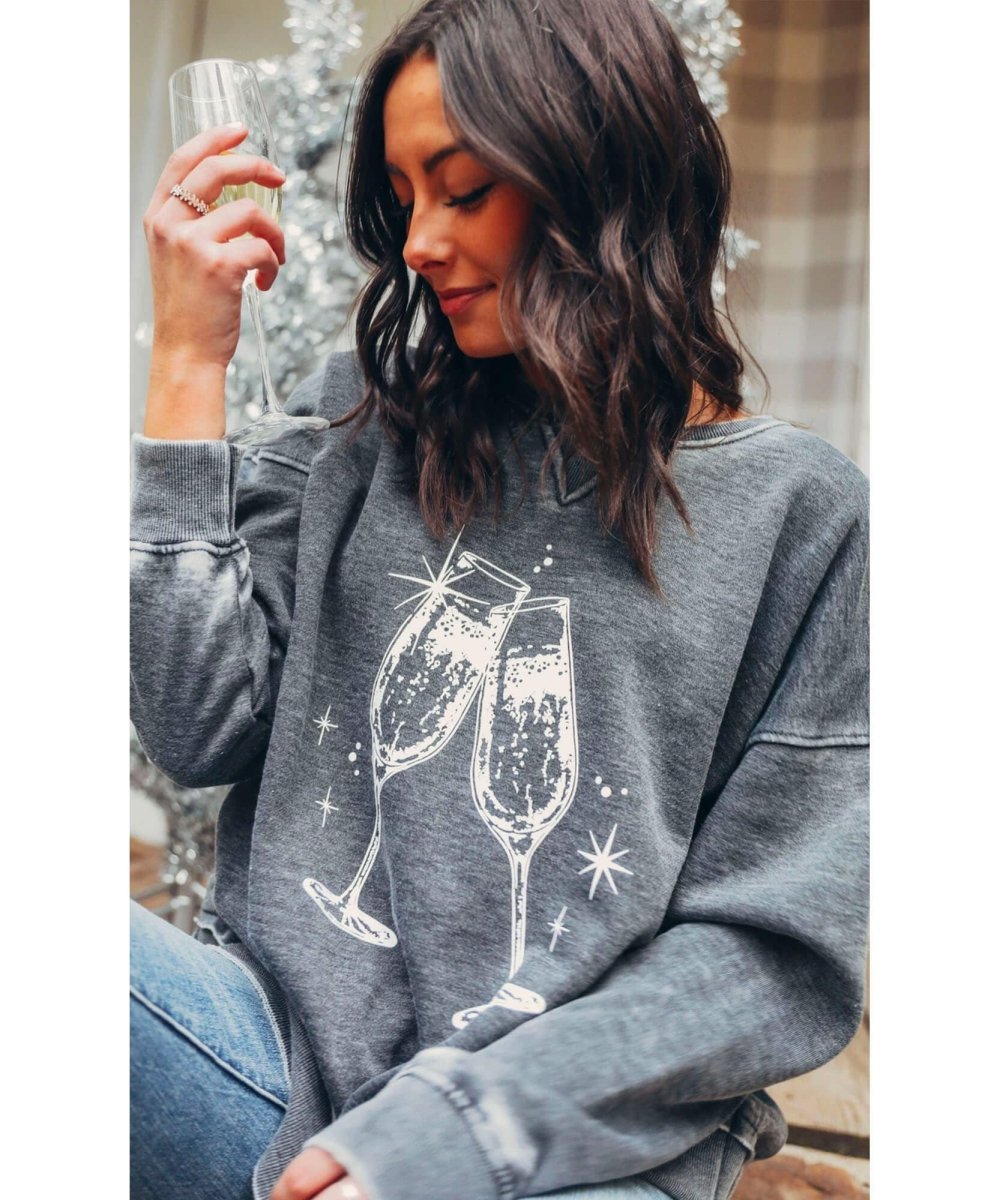 Champagne Toast Sweatshirt - clearpathherbicide