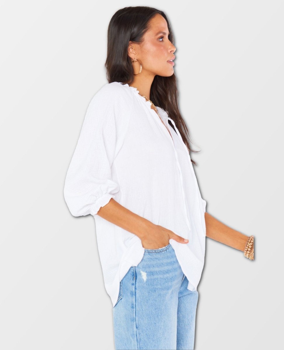 Char Tunic White - miamidrugpossession