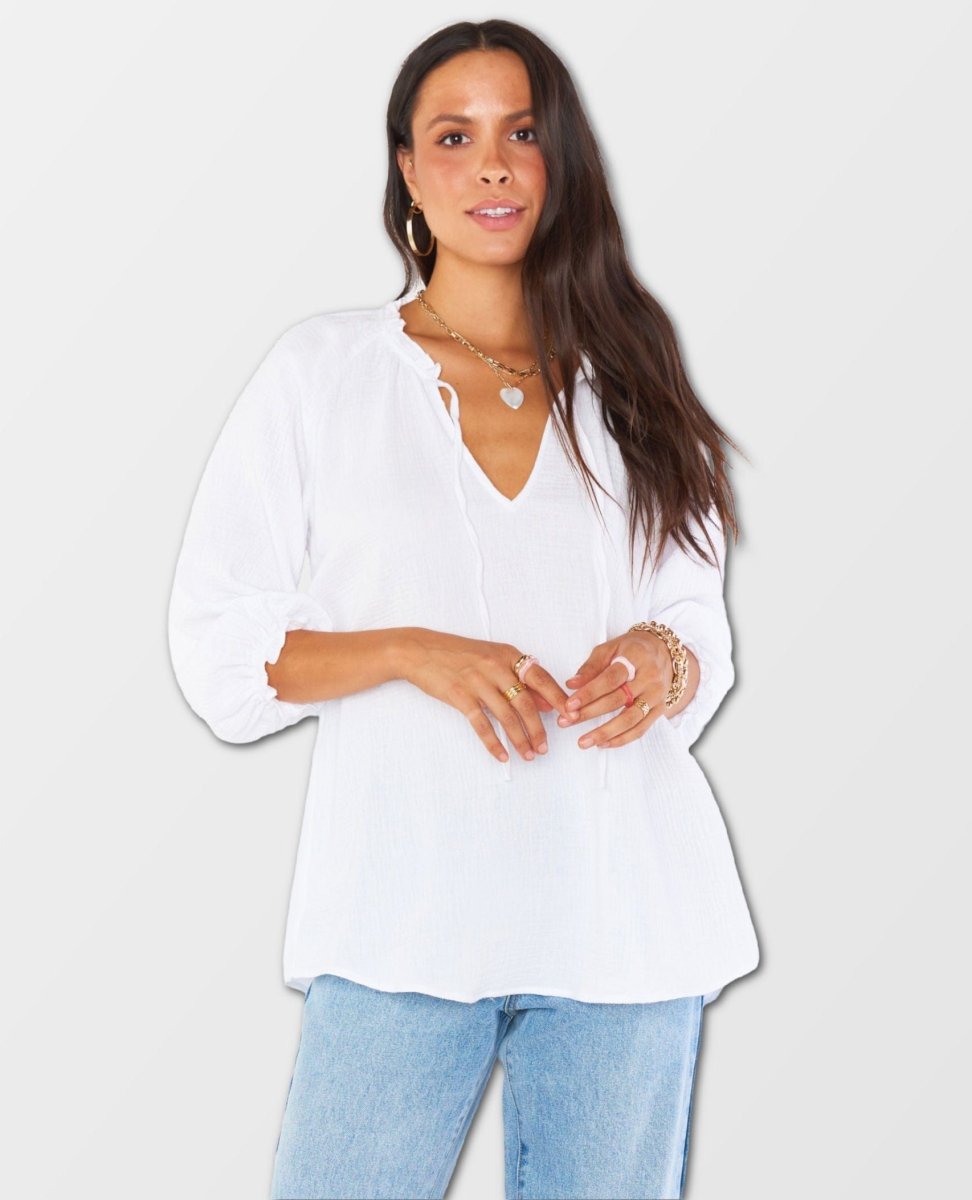 Char Tunic White - miamidrugpossession