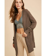 Charcoal Boucle Cardigan With Pockets - miamidrugpossession