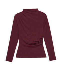 Charlotte Asymmetric Top Bordeaux - PINK ARROWS