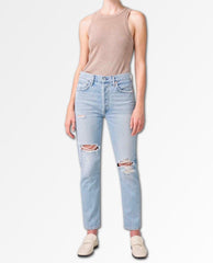 Charlotte Crop High Rise Ocean Falls - PINK ARROWS