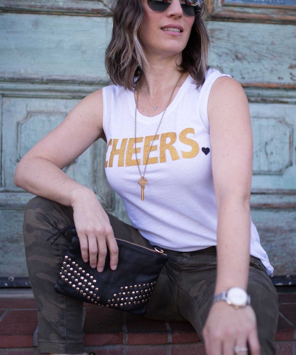 Cheers Glitter Tank - miamidrugpossession