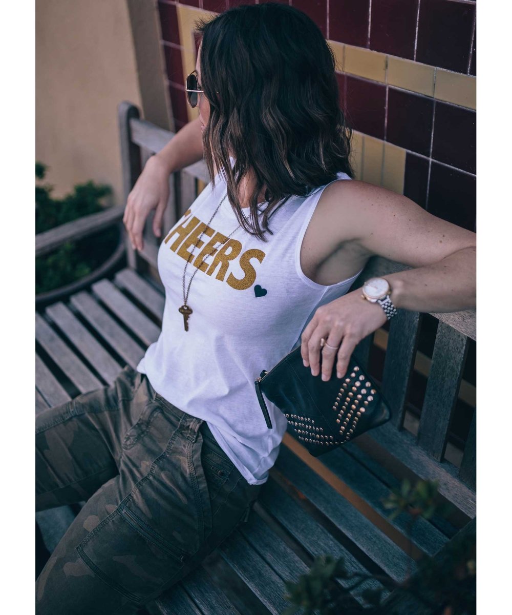 Cheers Glitter Tank - miamidrugpossession