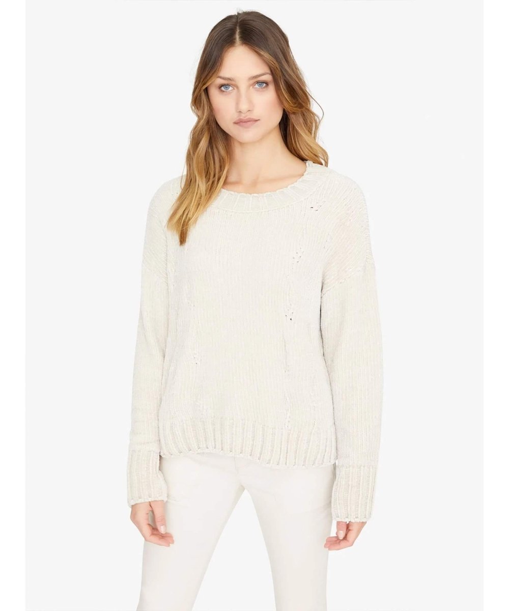 Chenille Cable Sweater Moonstone - clearpathherbicide