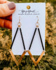 Chevron Beaded Earrings Black Bestseller - clearpathherbicide