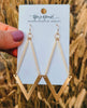 Chevron Beaded Earrings Ivory Bestseller - clearpathherbicide