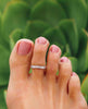 Chevron Silver Wave Toe Ring - clearpathherbicide