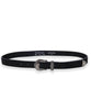 Chloe Black Suede Belt - PINK ARROWS